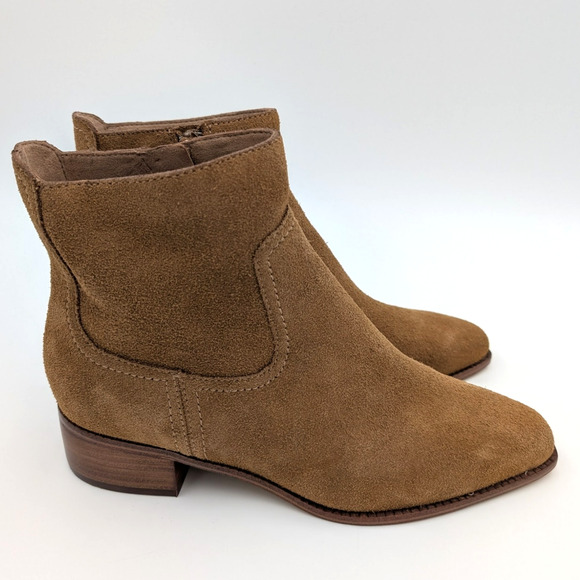 Cole Haan Naia Pointed Toe Block Heel Booties Women's Brown Size US6B EU36.5 - Picture 3 of 8